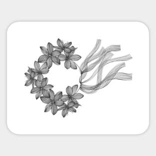 Ukrainian head wreath Sticker